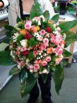 Bouquet multicolore avec des roses green trick feuillage - Boutique Vergez Tarnos